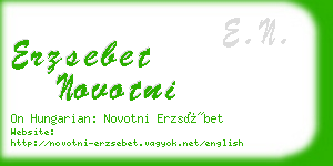 erzsebet novotni business card